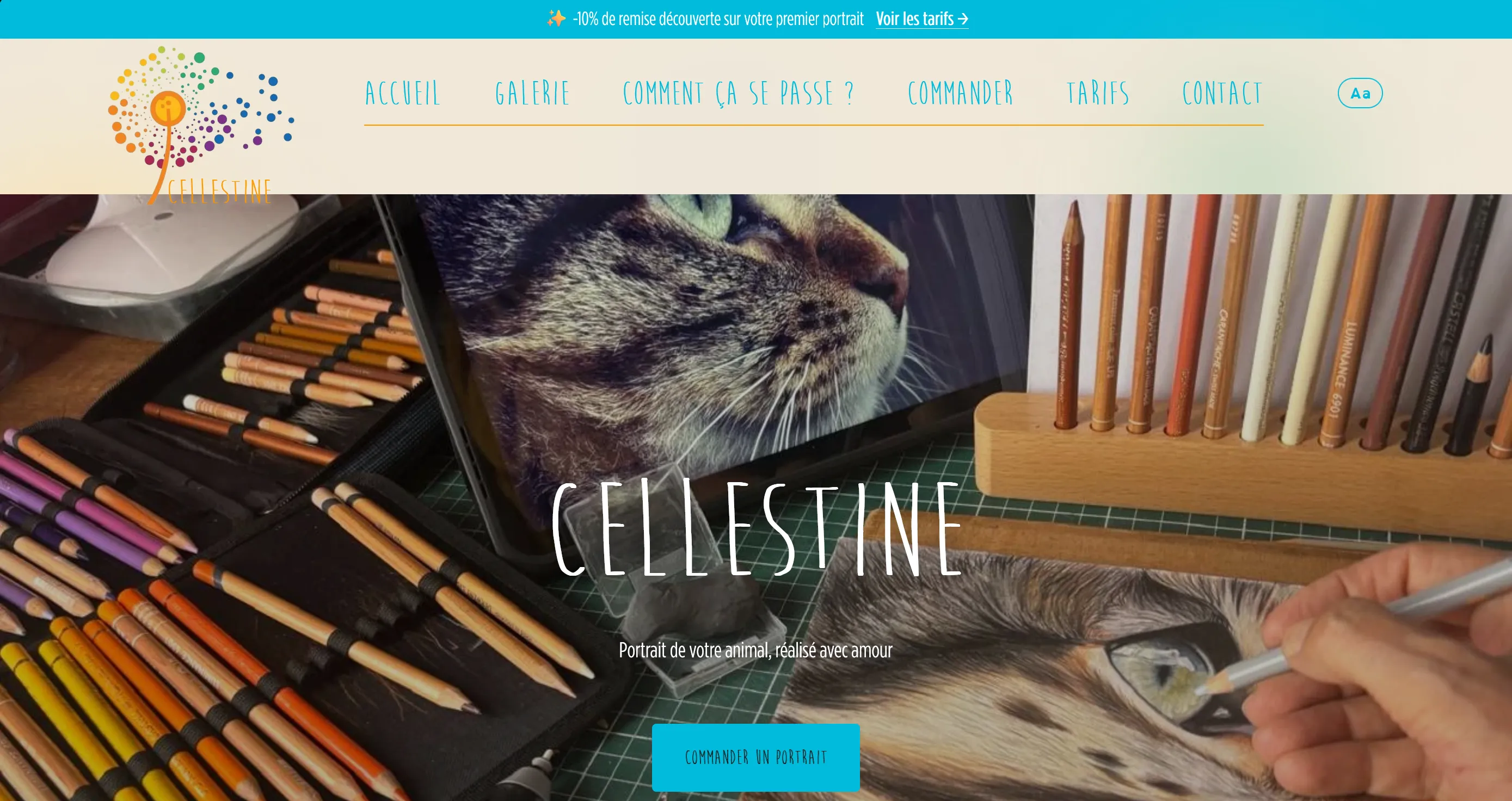 Aperçu du site La Fabrique de Cellestine